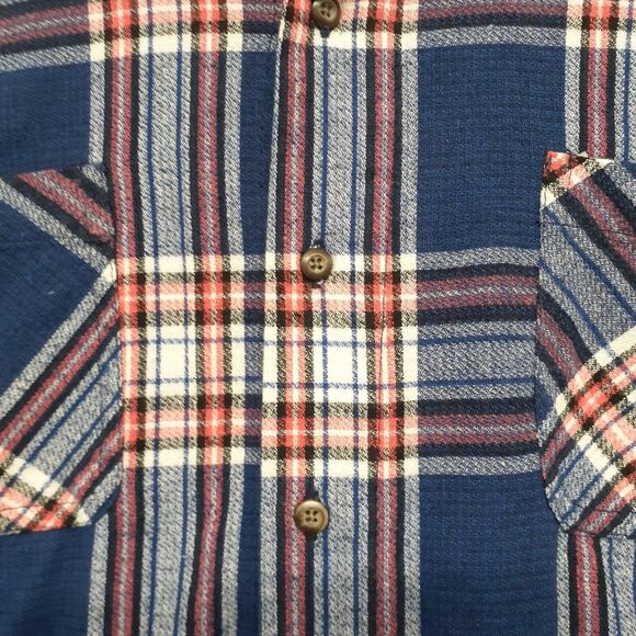 Outdoor Casuals Boys Size XXL Blue/Pink Plaid Button Up Flannel Long Sleeve - Picture 5 of 7